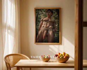 Soft Light Guy Form Photography Wall Art Print Instant