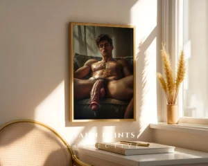 P601c_m1 Minimalist Guy Physique Photography Wall Art Printable Poster