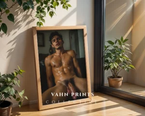 Soft Shadow Guy Physique Photography Wall Art Digital