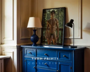 Clean Line Male Body Photography Wall Art Print Decor