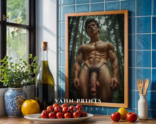 Muted Light Male Figure Photography Wall Art Printable