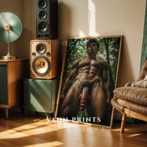 Expressive Guy Body Photography Wall Art Print Decor