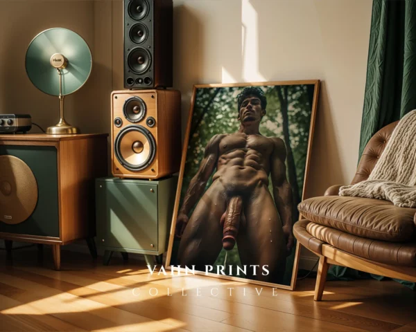 Expressive Guy Body Photography Wall Art Print Decor