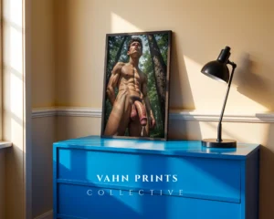 Classic Guy Physique Photography Wall Art Print Poster