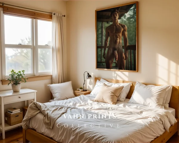 Studio Man Figure Photography Wall Art Printable Poster