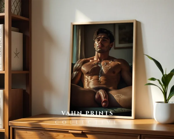 Elegant Man Physique Photography Wall Art Print Poster