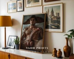 Refined Male Body Photography Wall Art Print Digital