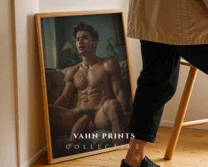 Clean Aesthetic Male Figure Photography Wall Art Printable