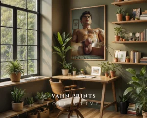 Contemporary Male Physique Photography Wall Art Print Digital