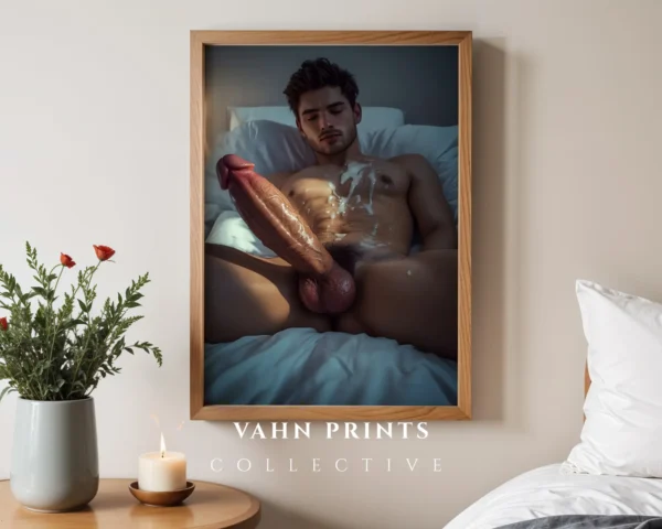 Balanced Light Male Form Photography Wall Art Printable Poster