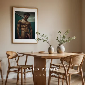 Soft Shadow Male Figure Photography Wall Art Printable Poster