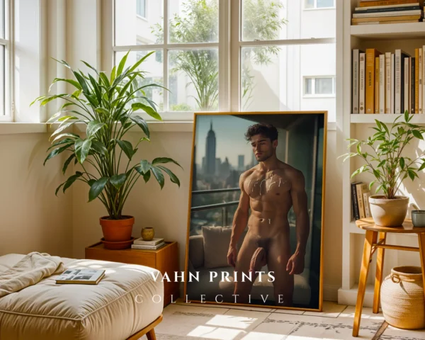 P658c_m1 Minimal Wall Male Physique Photography Wall Art Print