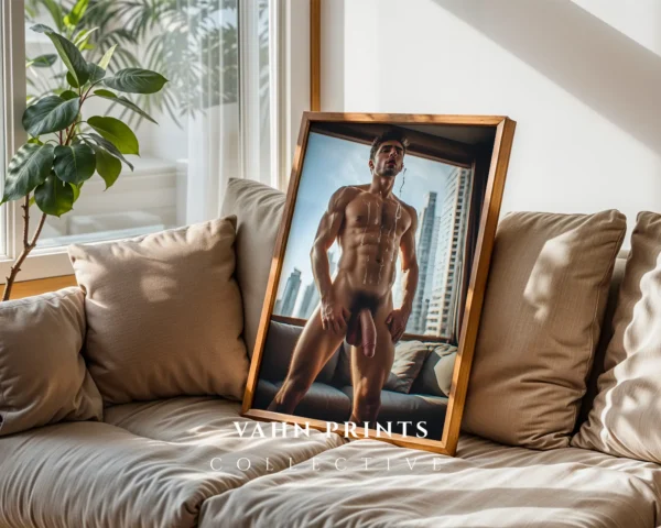 Studio Light Guy Figure Photography Wall Art Printable Poster