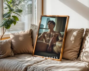 P666c_m1 Minimal Decor Guy Physique Photography Wall Art Print Poster