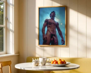 Classic Man Body Photography Wall Art Print Digital