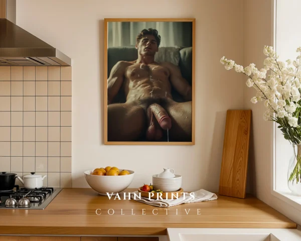 Neutral Tone Male Figure Photography Wall Art Printable