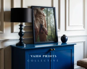 Studio Man Body Photography Wall Art Print Poster