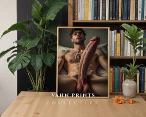 Soft Light Male Form Photography Wall Art Printable Poster