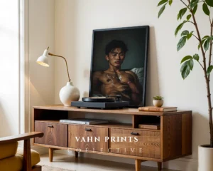 Stylish Guy Figure Photography Wall Art Print Poster