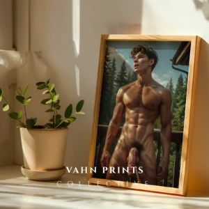 Modern Interior Guy Figure Photography Wall Art Print