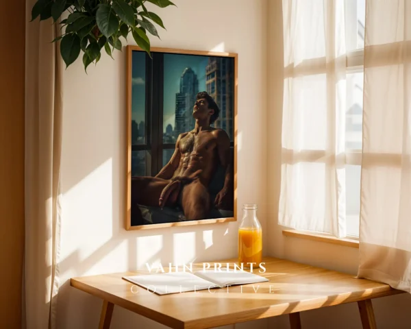 Balanced Light Man Body Photography Wall Art Printable Poster