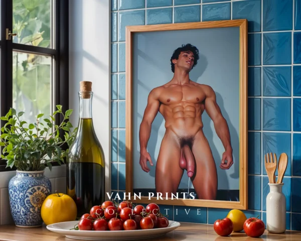 Soft Light Male Figure Wall Art Photography Print Digital