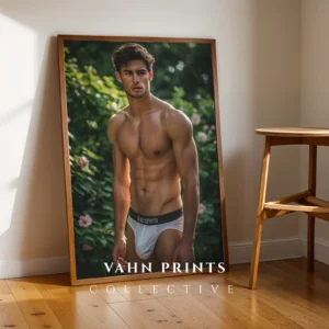 Hot Guy Wall Art Portrait Print