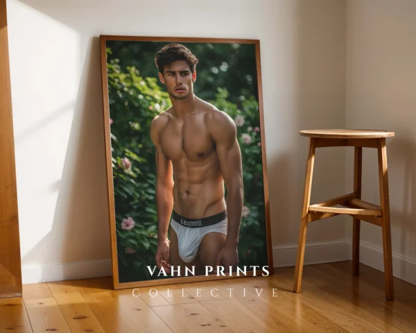 P710c_m1 Hot Guy Wall Art Portrait Print