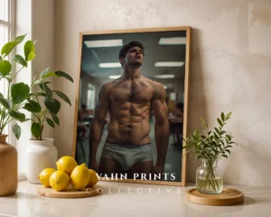 Stylish Male Model Photo Wall Art