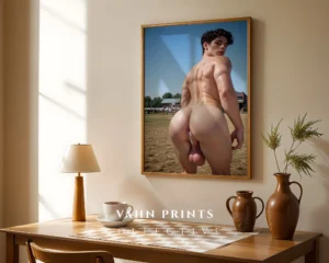 Handsome Male Model Wall Art Photo