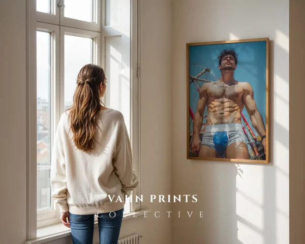 Attractive Man Fine Art Wall Print