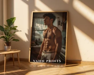 P745c_m1 Hot Masculine Wall Art Poster