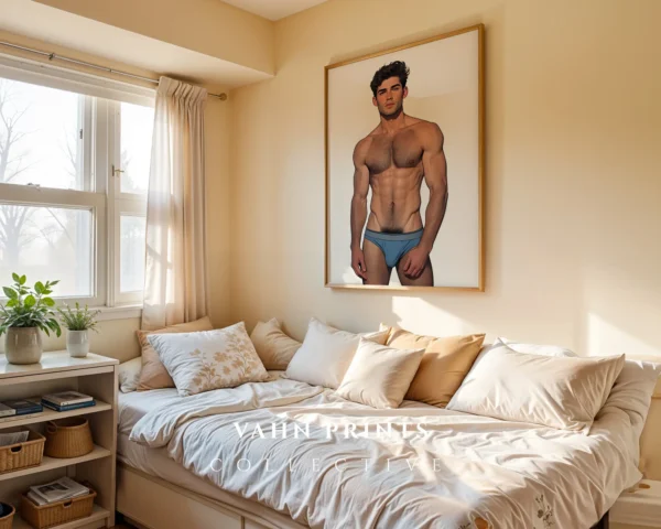 P746c_m1 Modern Male Portrait Printable Art