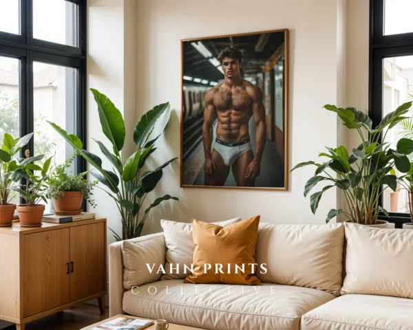 Attractive Guy Aesthetic Photo Print