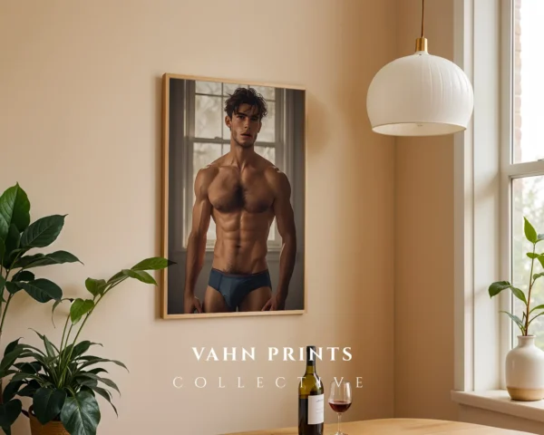 P767c_m1 Hot Guy Art Portrait Wall Decor