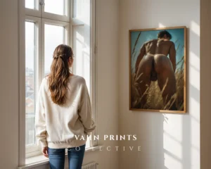 Attractive Male Model Fine Art Print