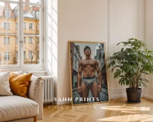 Hot Guy Portrait Art Download