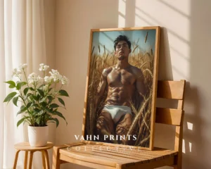 Attractive Male Modern Fine Art Print