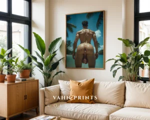 Modern Masculine Portrait Poster