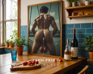 Attractive Male Portrait Art Printable