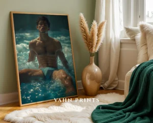 Handsome Male Aesthetic Decor Wall Art