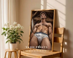 P811c_m1 Modern Male Portrait Photo Wall Art