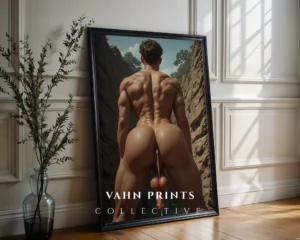 P968c_m1 Minimal Gay Male Photo Art Poster