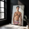 Stylish Gay Male Portrait Wall Art