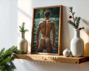 Handsome Gay Man Photo Wall Decor