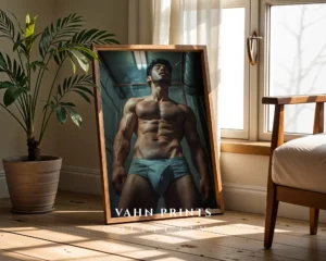 Stylish Gay Male Photography Wall Decor