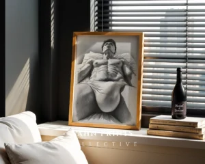 Male Body Sketch Wall Art Printable Artistic Figure Decor