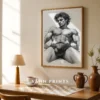 Male Body Outline Wall Art Print Modern Digital Download