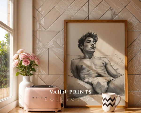 Male Form Abstract Wall Art Printable Artistic Decor