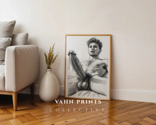 Male Figure Artwork Wall Art Digital Download Poster